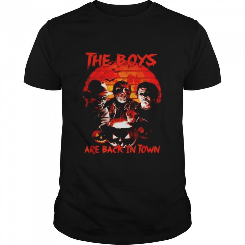 Horror Halloween The Boys Are Back In Town Shirt